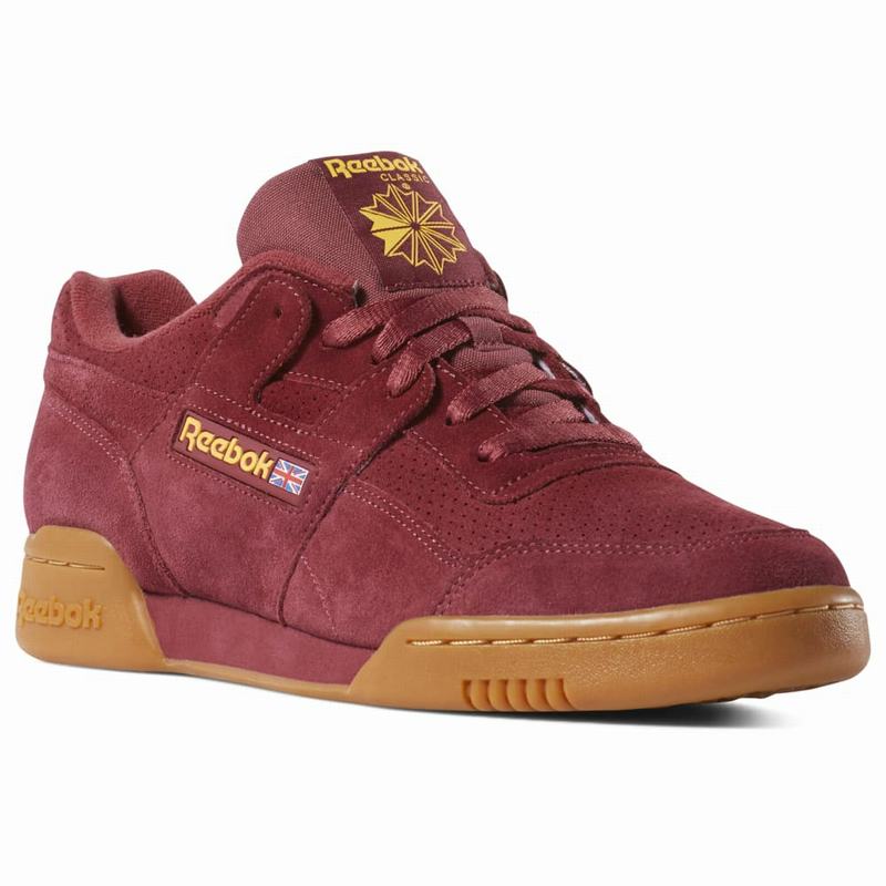 Reebok Workout Plus Mu Tenisky Panske - Červené/Zlate YV9442IL